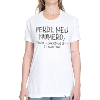 Perdi Meu Número - Camiseta Basicona Unissex