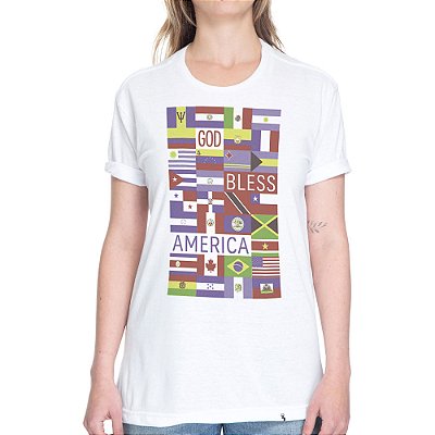 God Bless America - Camiseta Basicona Unissex