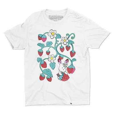 Morangos de Cyn Godoy - Camiseta Basicona Unissex