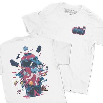 Lata de Spray - FRENTE e COSTAS - Camiseta Basicona Unissex