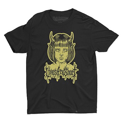 Devil Girl - Camiseta Basicona Unissex