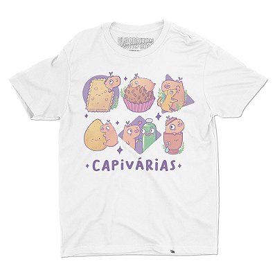 Capivárias de Marina Fraguas - Camiseta Basicona Unissex