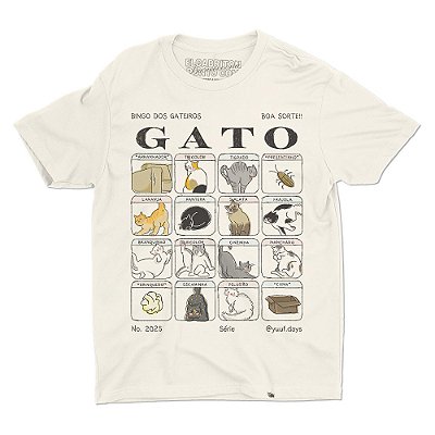 Bingo dos Gateiros - Camiseta Basicona Unissex