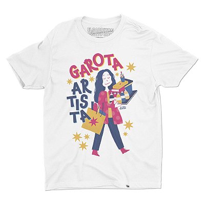 Garota Artista de Fê Melo Almeida - Camiseta Basicona Unissex