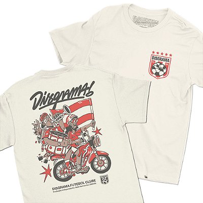 Disgrama Futebol Clube - FRENTE e COSTAS - Camiseta Basicona Unissex