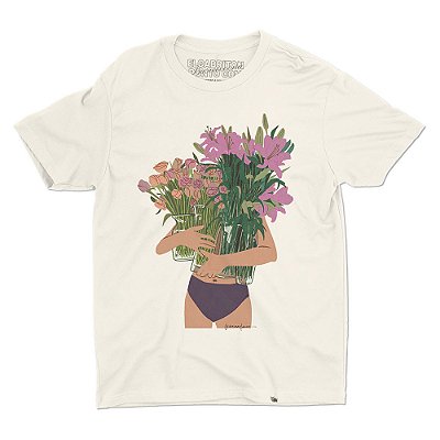 Flores de Brunna Mancuso  - Camiseta Basicona Unissex