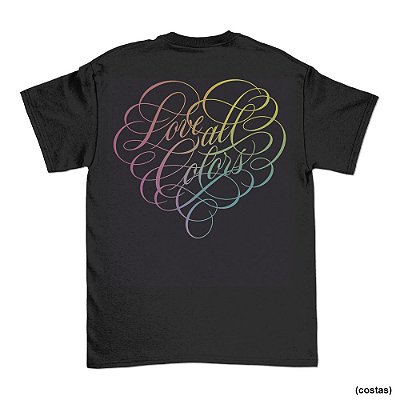 Love All Colors - SÓ COSTAS - Camiseta Basicona Unissex