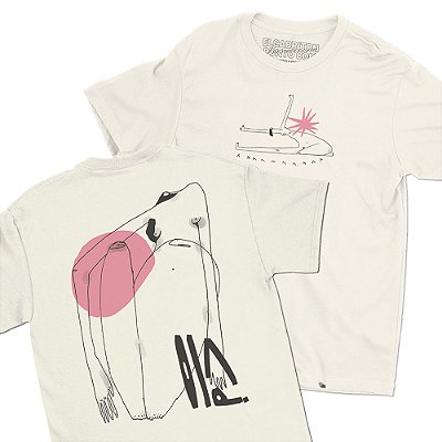 Arte de Olívia Pitô - FRENTE e COSTAS - Camiseta Basicona Unissex