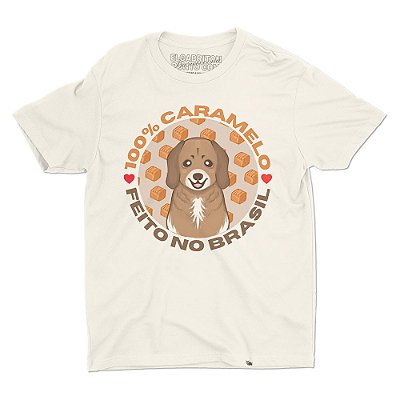 100% Caramelo - Camiseta Basicona Unissex