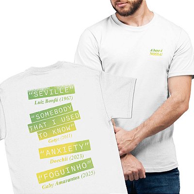 A Base é Nossa - FRENTE e COSTAS - Camiseta Basicona Unissex