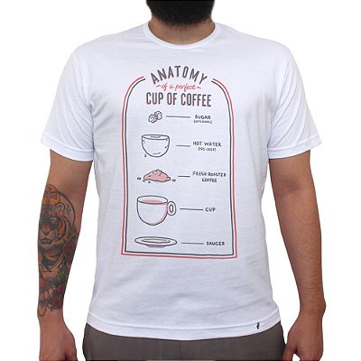 Anatomy of The Perfect Coffee - Camiseta Clássica Masculina
