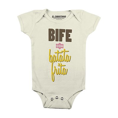 Bife com Batata Frita - Body Infantil