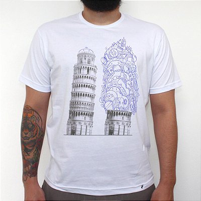 Bubbles em Pisa - Camiseta Clássica Masculina