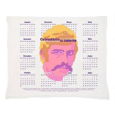 Calendário Bigode 2016 - Pano de Prato