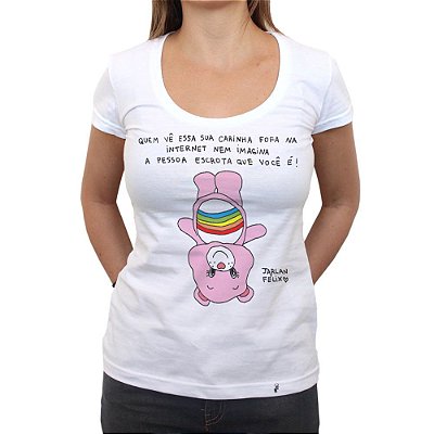 Carinha fofa - Camiseta Clássica Feminina