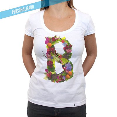 Carmen Alphabet Personalizada - Camiseta Clássica Feminina
