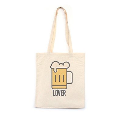 Cerveja Lover - Bolsa de Lona-Off White-U
