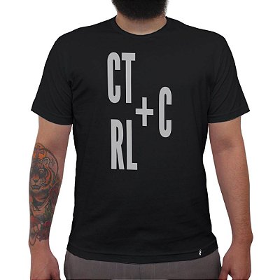 Ctrl+C - Camiseta Clássica Masculina