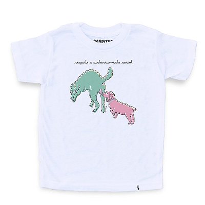 Distanciamento Social #cestabasica - Camiseta Clássica Infantil