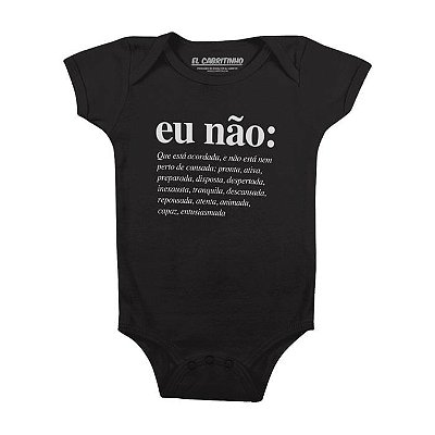 Eu Não (feminino) - Body Infantil