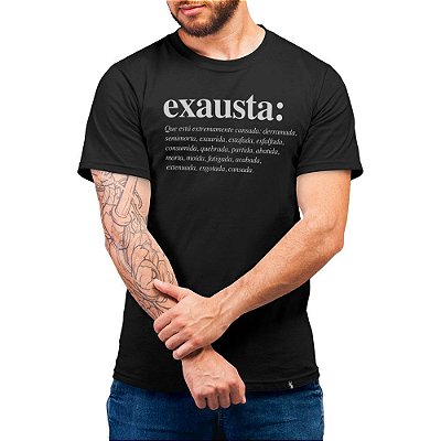 Exausta - Camiseta Basicona Unissex