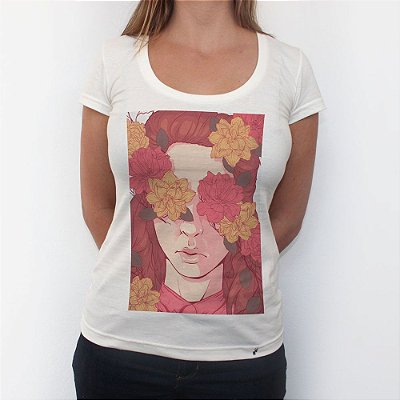 Floral Blindness - Camiseta Clássica Feminina