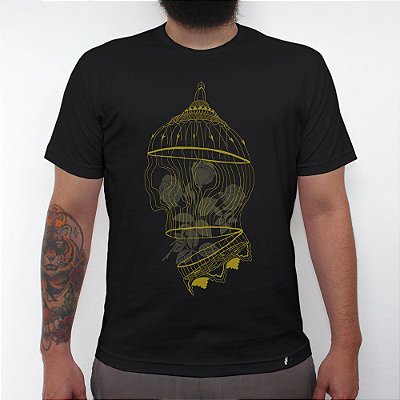 Golden Cage - Camiseta Clássica Masculina