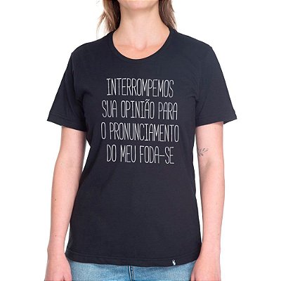 Interrompemos - Camiseta Basicona Unissex