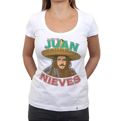 Juan Nieves - Camiseta Clássica Feminina