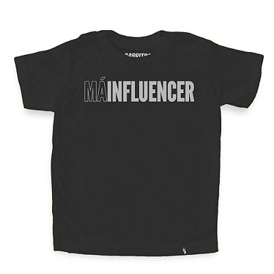 Má Influencer - Camiseta Clássica Infantil