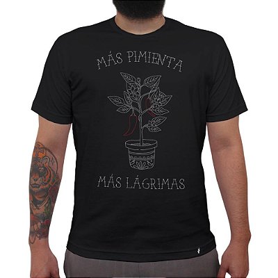 Más Pimienta - Camiseta Clássica Masculina