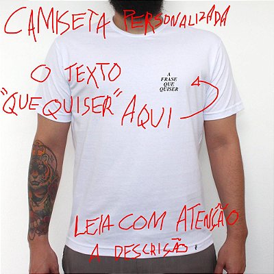 MINI TIPO PERSONALIZADA - Camiseta ClÃ¡ssica Masculina