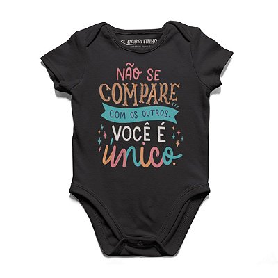 Não Se Compare Com os Outros - Body Infantil