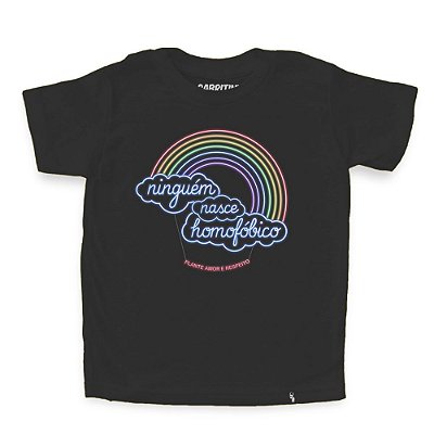 Ninguém Nasce Homofóbico - Camiseta Clássica Infantil