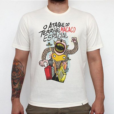 O Ataque do Terrível Macaco Espacial - Camiseta Clássica Masculina