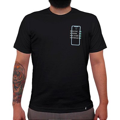 Ocultar Stories - Camiseta Clássica Masculina