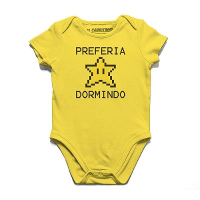 Preferia Star Dormindo - Body Infantil