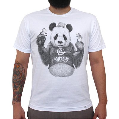 Punk Panda - Camiseta Clássica Masculina