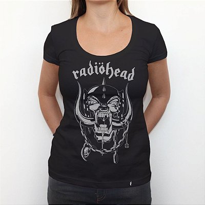 radiohead - Camiseta Clássica Feminina