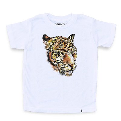 Tigre e Borboleta - Camiseta Clássica Infantil