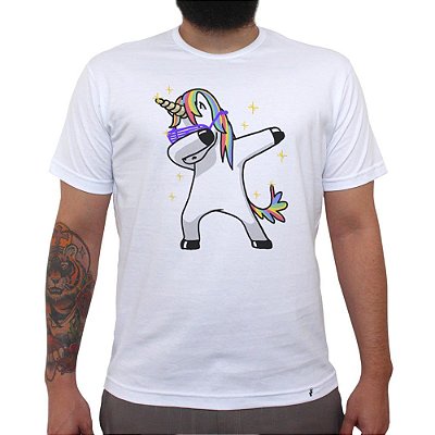 Unicorn Dabbing - Camiseta ClÃ¡ssica Masculina