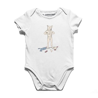 Urso em Pele de Homem - Body Infantil