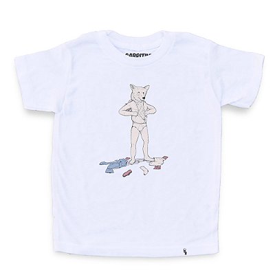 Urso em Pele de Homem - Camiseta Clássica Infantil
