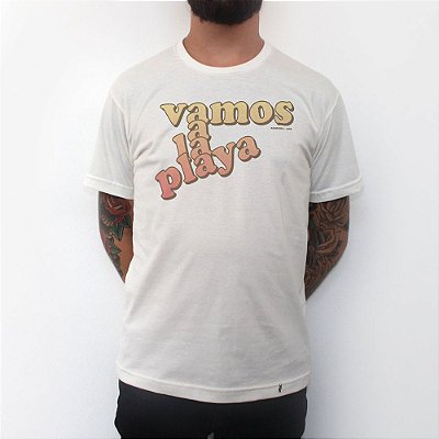 Vamos a La Playa - Camiseta Clássica Masculina