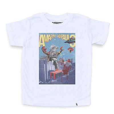 yoshipi battles the bird robots - Camiseta Clássica Infantil