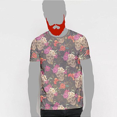 Camiseta, Caveira floral