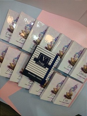 Kit C/ 15 Caderno De Brochura Tipo Moleskine - Personalizado