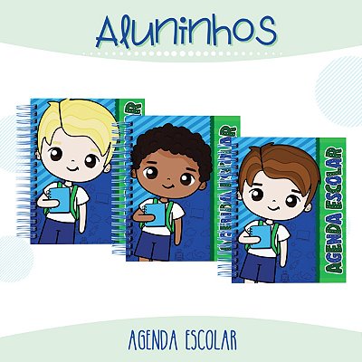 Agenda Escolar 2023 - Aluninhos menino
