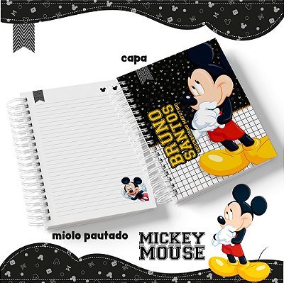 Caderno Pautado - Mickey Mouse