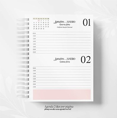 Agenda A5 2025 - Coleção Self Love - 2 Página por dia